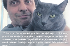 Kao i dosad, uvijek ću podupirati akcije koje izravno pomažu životinjama. Psi i mačke već su dugo u suživotu s nama, a njihova prekobrojnost i nekontrolirano razmnožavanje dovode do brojnih smrti koje možemo spriječiti. Projekt kastracija životinja na
